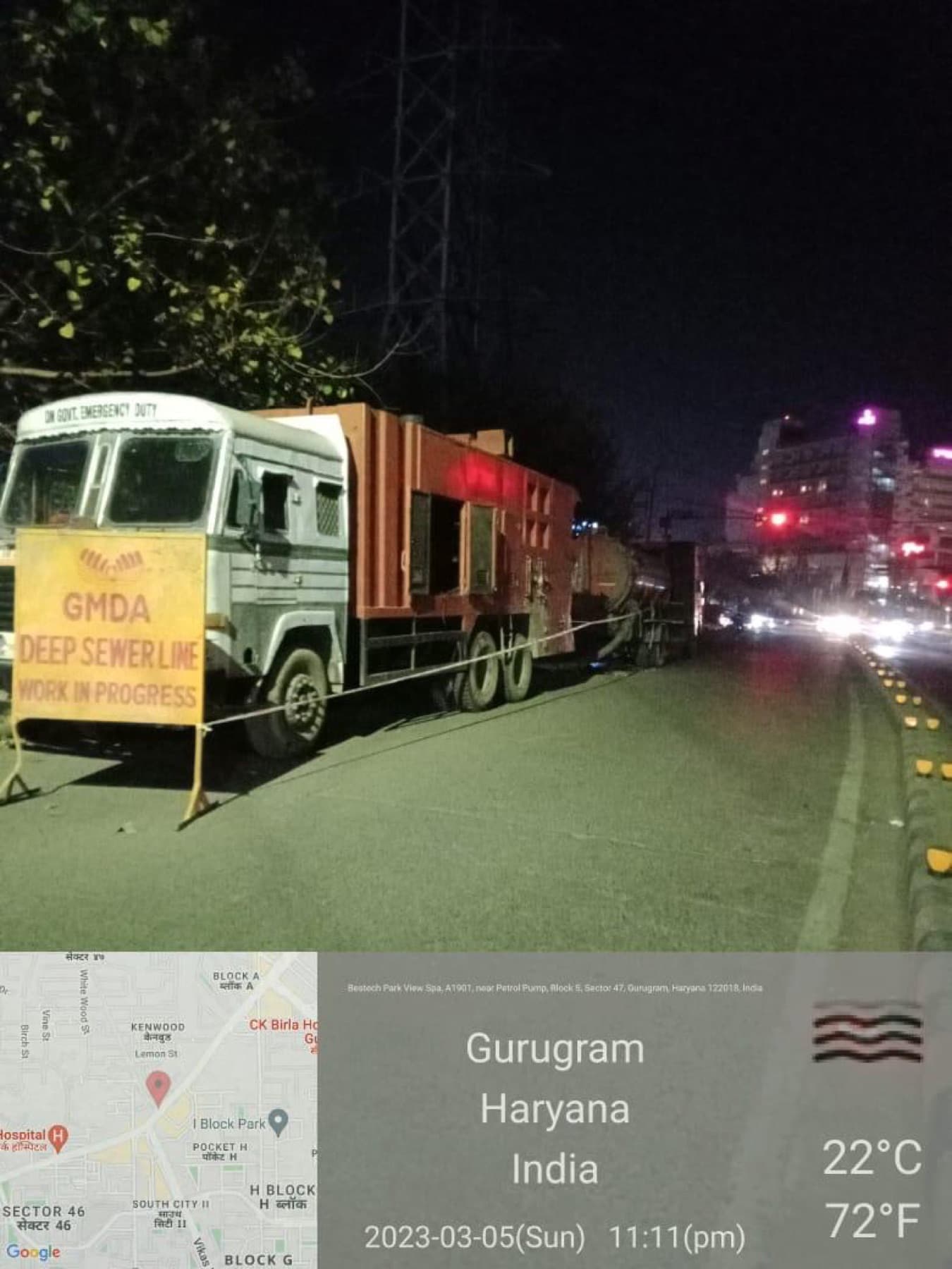 GMDA deep-sewer line — work in progress